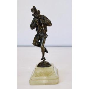 Bronze Minstrel Flutist 